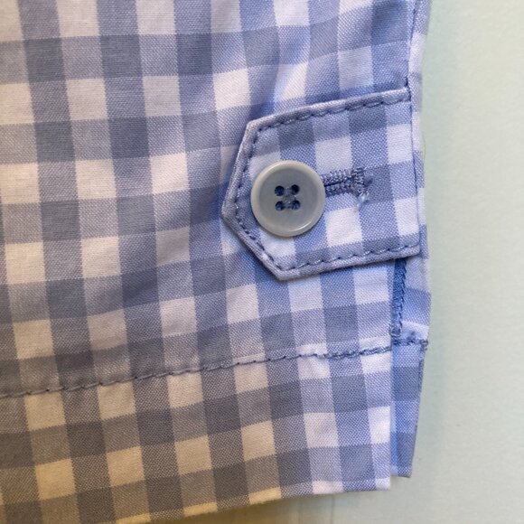 Talbots Perfect Crop Pant Blue Gingham, Woman 18W - Picture 3 of 6